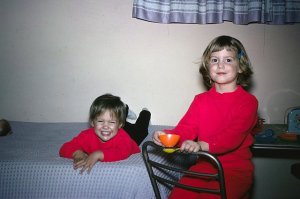 Me and my sister...Always  there for me, even way back then!