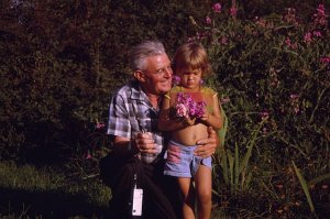Grandpa dried my tears with flowers.